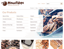 Tablet Screenshot of mounthopewholesale.com